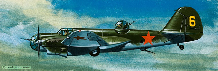 Tupolev SB-2bis Bomber (Original) by Air (Wilf Hardy) at The Illustration Art Gallery