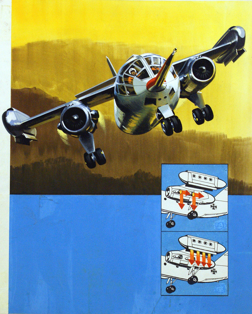 Dornier Do-31 VTOL (Original) art by Air (Wilf Hardy) at The Illustration Art Gallery