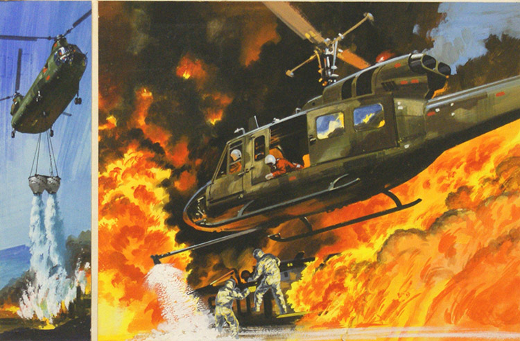 Men and Machines: Flame Tamer -- The Life Saver (Original) by Air (Wilf Hardy) at The Illustration Art Gallery