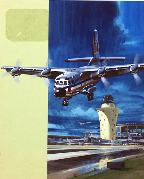 Short Take Off and Landing Aircraft (Original) (Signed) by Air (Wilf Hardy) at The Illustration Art Gallery