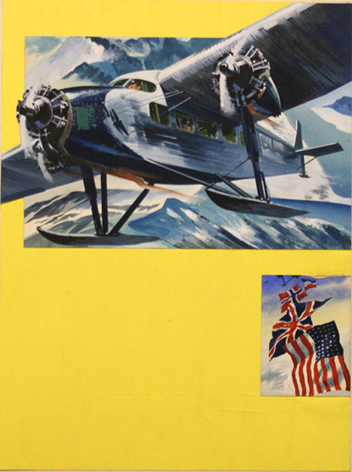 Flight Over the South Pole (Original) by Air (Wilf Hardy) at The Illustration Art Gallery