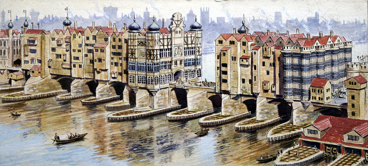 The Original London Bridge (Original) art by Donald Hartley at The Illustration Art Gallery