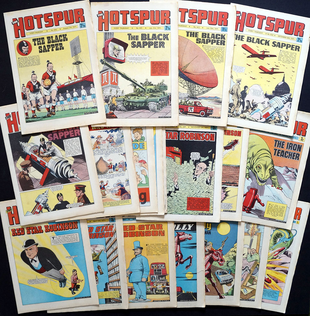The Hotspur Comic: 1971 - 1973 (19 issues) at The Book Palace