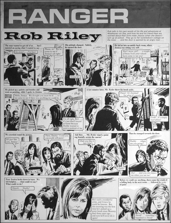Rob Riley - Art for Art's Sake (Original) by Stanley Houghton Art at The Illustration Art Gallery