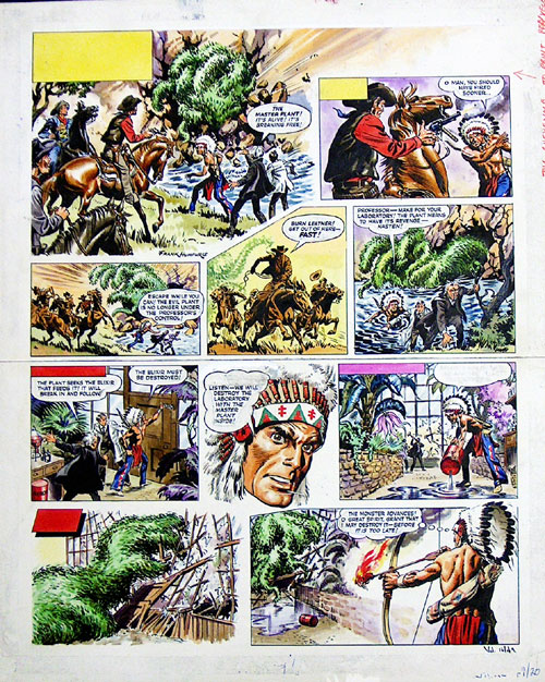 Blackbow the Cheyenne 16/49 (Original) (Signed) by Frank Humphris Art at The Illustration Art Gallery