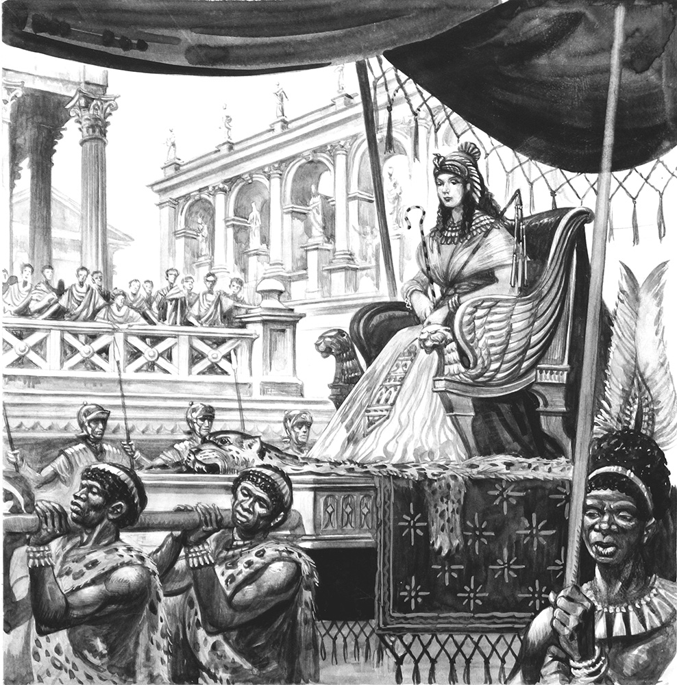 The Arrival Of The Queen Of Egypt (Original) art by Peter Jackson Art at The Illustration Art Gallery