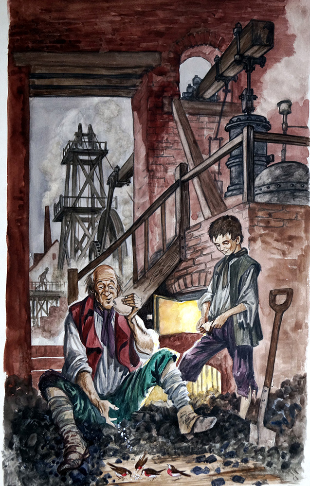 George Stephenson and His Father (Original) art by British History (Peter Jackson) at The Illustration Art Gallery