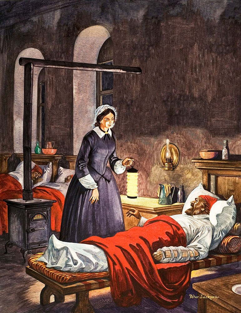 Florence Nightingale (Original) (Signed) art by British History (Peter Jackson) at The Illustration Art Gallery