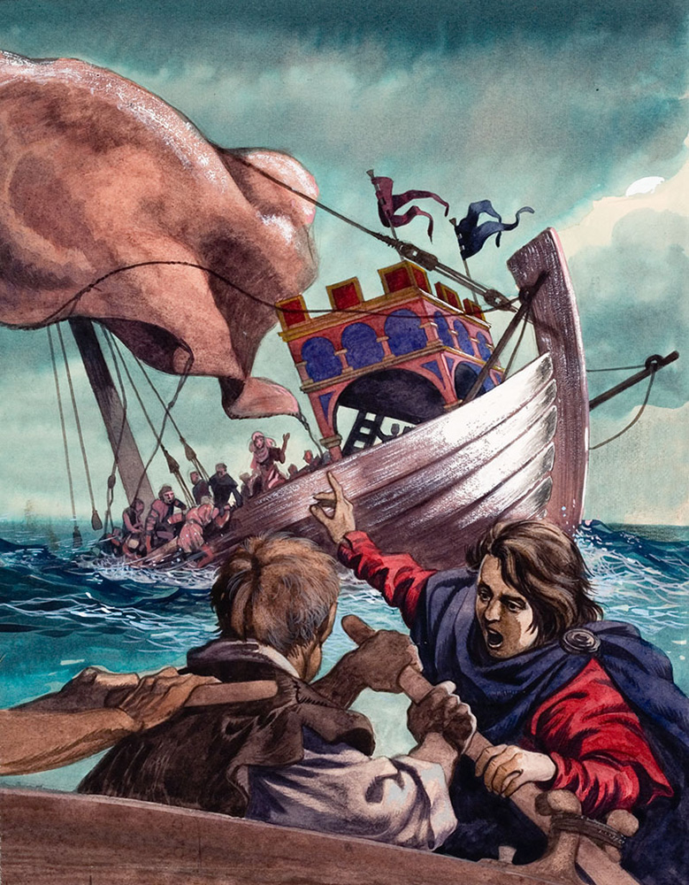 The Sad Story of the White Ship (Original) art by British History (Peter Jackson) at The Illustration Art Gallery