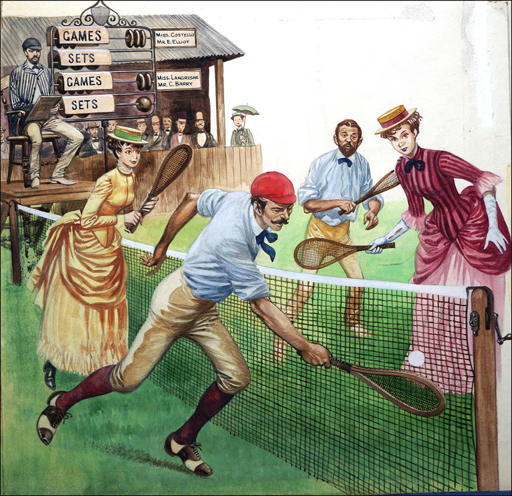 Anyone For Tennis? (Original) art by British History (Peter Jackson) at The Illustration Art Gallery