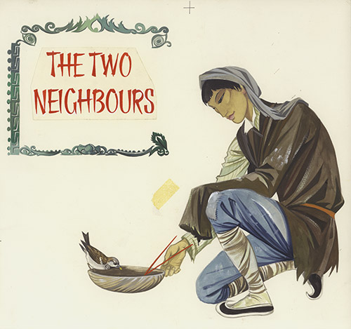 The Two Neighbours (Original) by Janet & Anne Grahame Johnstone at The Illustration Art Gallery