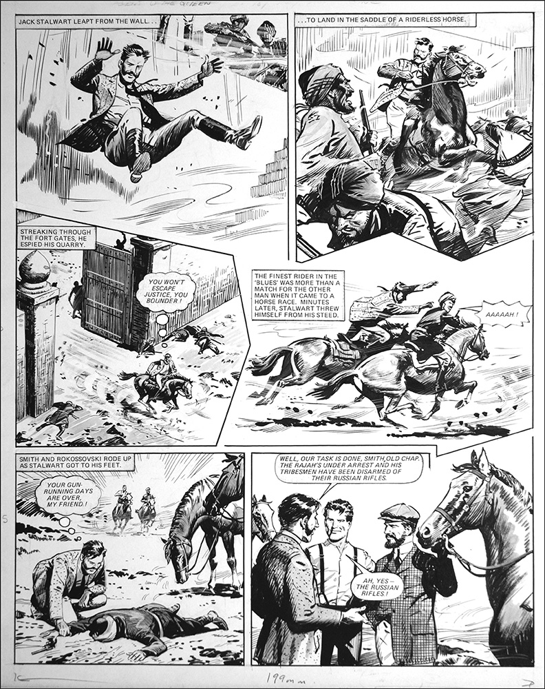 Agent of the Queen - Final Chase (TWO pages) (Originals) art by Agent of the Queen (Bill Lacey) at The Illustration Art Gallery