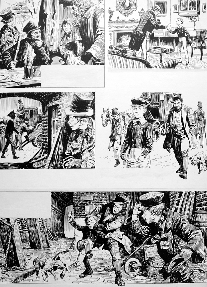 Oliver Twist - Captured By Bill (Original) art by Charles Dickens (Lacey) at The Illustration Art Gallery