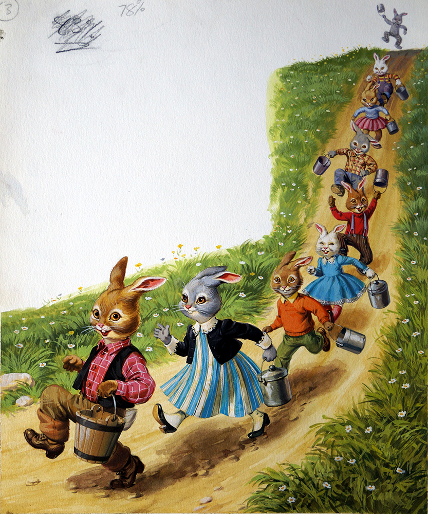 Brer Rabbit All's Well (Original) art by Virginio Livraghi Art at The Illustration Art Gallery