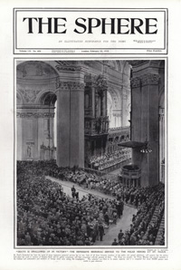Memorial Service to the Polar Heroes at St Paul's  (original cover page The Sphere 1913) (Print)