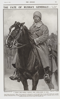 General Kornilov when Generalissimo of Russia (original page The Sphere 1919) (Print)