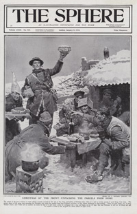 Christmas At the Front 1918  (original cover page The Sphere 1918) (Print)
