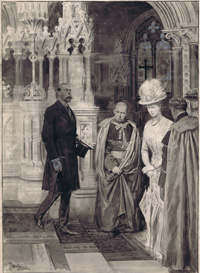 King George V and Queen Mary at St Paul's Cathedral 1911 (Original) (Signed)