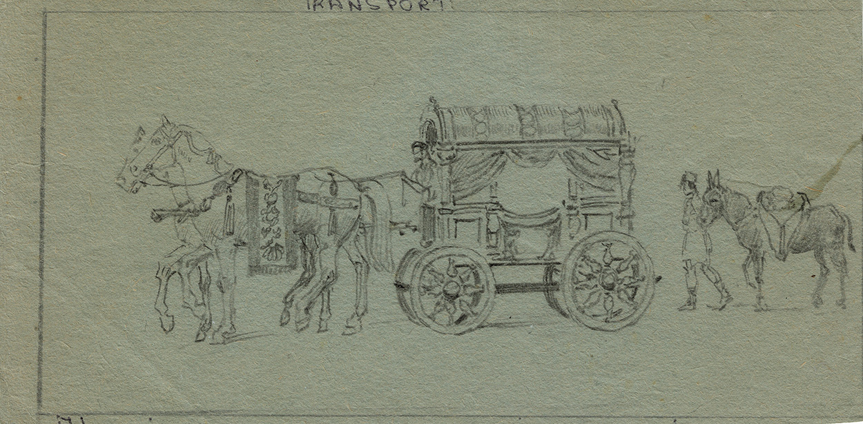 Transport Sketch (Original) art by Fortunino Matania Art at The Illustration Art Gallery