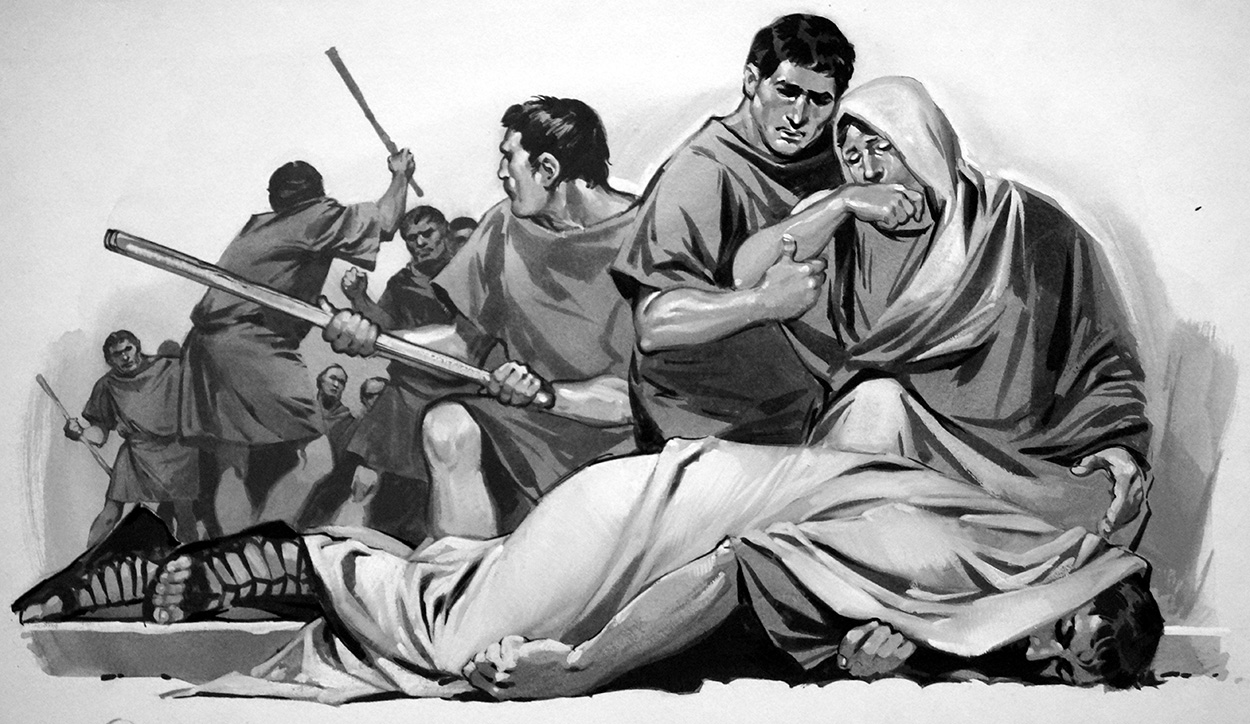 Death of Gracchus (Original) art by Ancient Rome (Angus McBride) at The Illustration Art Gallery