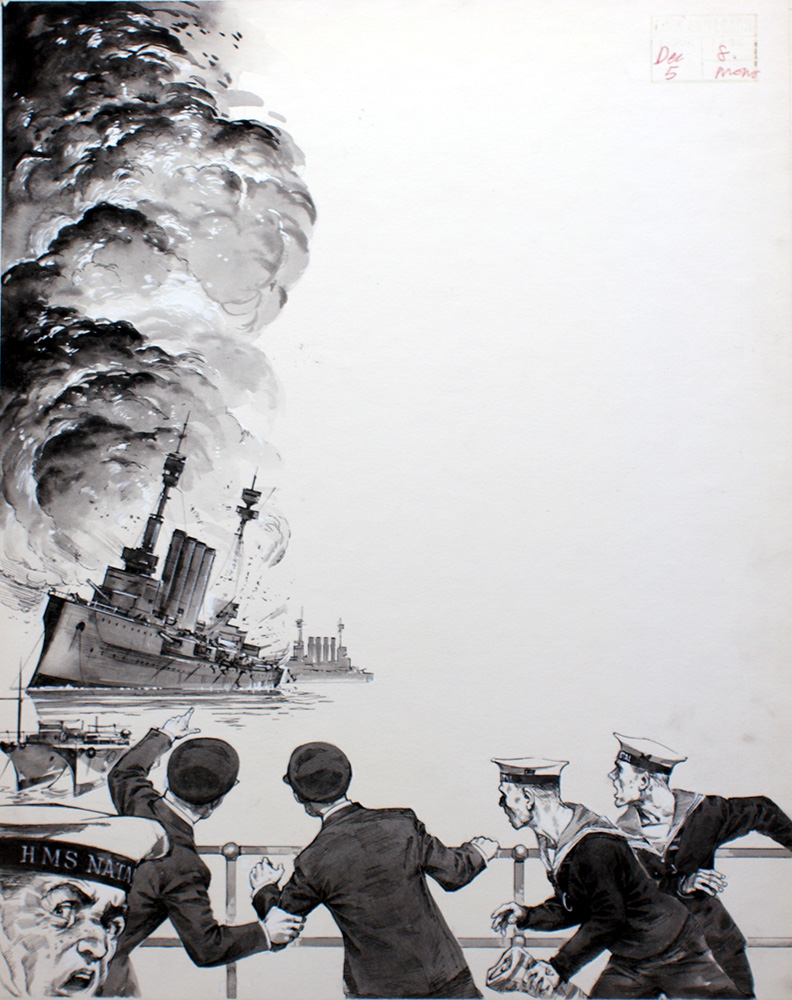 HMS Natal Disaster at Sea (Original) art by British History (Angus McBride) at The Illustration Art Gallery