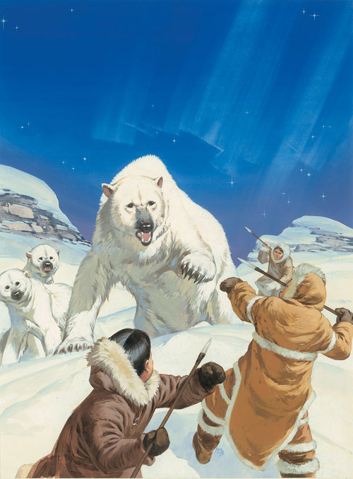 The Savage Arctic (Original) (Signed) by Angus McBride at The Illustration Art Gallery