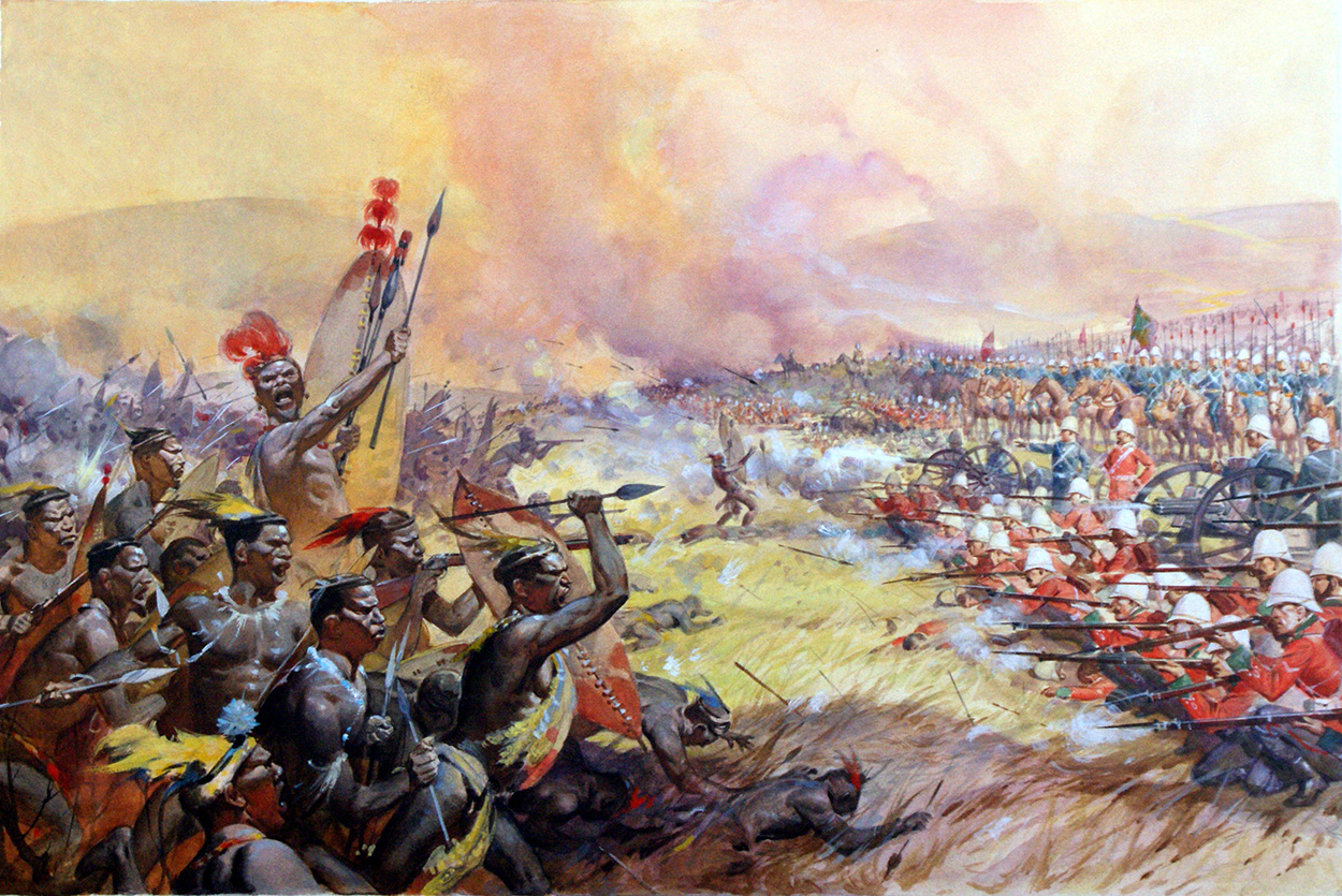 The Battle of Ulundi (Original) art by James E McConnell Art at The Illustration Art Gallery