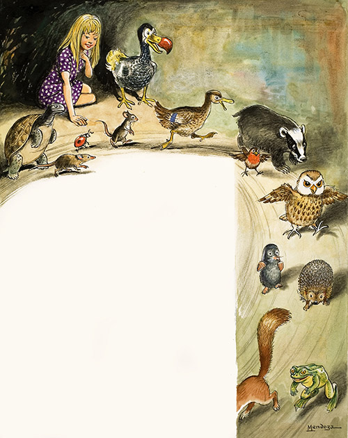 Lewis Carroll: Alice in Wonderland 18 (Original) (Signed) by Alice in Wonderland (Mendoza) at The Illustration Art Gallery
