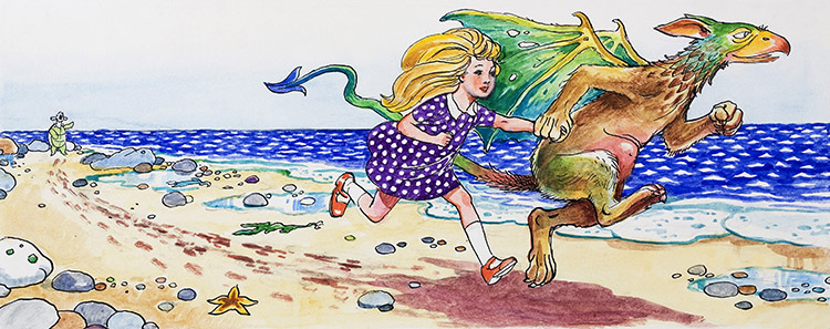 'Come on' said Alice: Alice in Wonderland 62 (Original) by Alice in Wonderland (Mendoza) at The Illustration Art Gallery