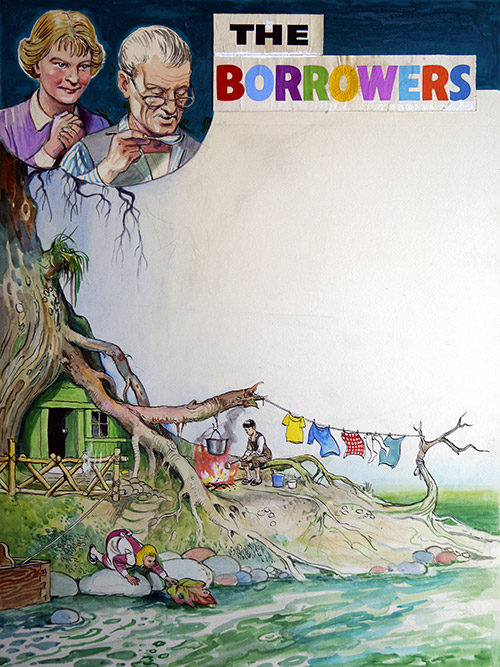 The Borrowers - In The Soup (Original) by The Borrowers (Mendoza) at The Illustration Art Gallery