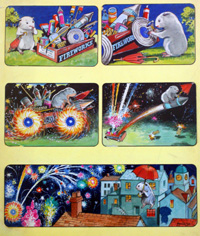 Gulliver Guinea-Pig: Fireworks Night (Original) (Signed)