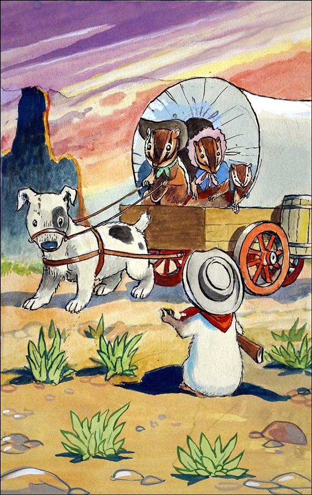 Gulliver Goes West 2 (Original) art by Gulliver Guinea-Pig (Mendoza) at The Illustration Art Gallery
