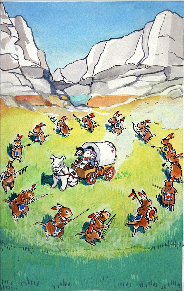 Gulliver Goes West 4 (Original) art by Gulliver Guinea-Pig (Mendoza) at The Illustration Art Gallery