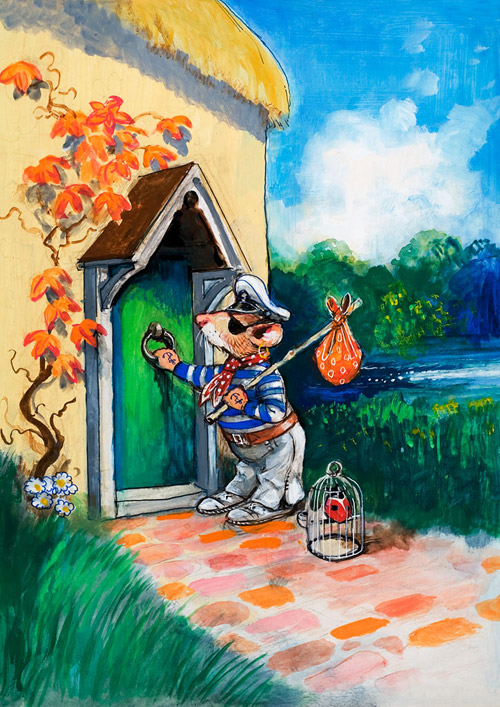 The Sailor Home from the Sea (Original) by Town Mouse and Country Mouse (Mendoza) at The Illustration Art Gallery