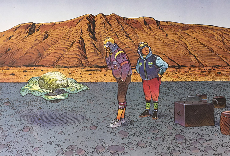 Planet of Alien Vegetables (Limited Edition Print) (Signed) by Moebius (Jean Giraud) Art at The Illustration Art Gallery
