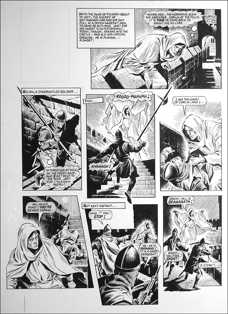 Robin of Sherwood - Ghost (TWO pages) (Originals) art by Robin of Sherwood (Mike Noble) Art at The Illustration Art Gallery