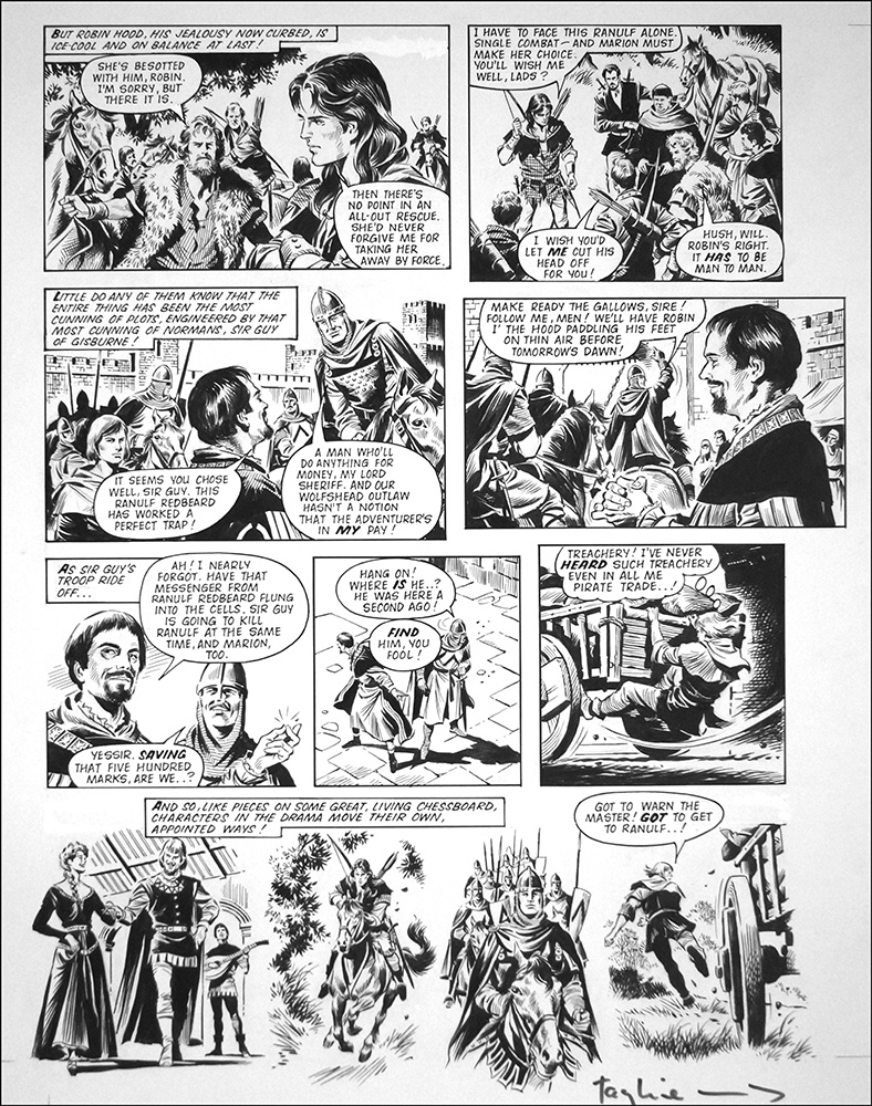 Robin of Sherwood: Romance (TWO pages) (Originals) art by Robin of Sherwood (Mike Noble) Art at The Illustration Art Gallery