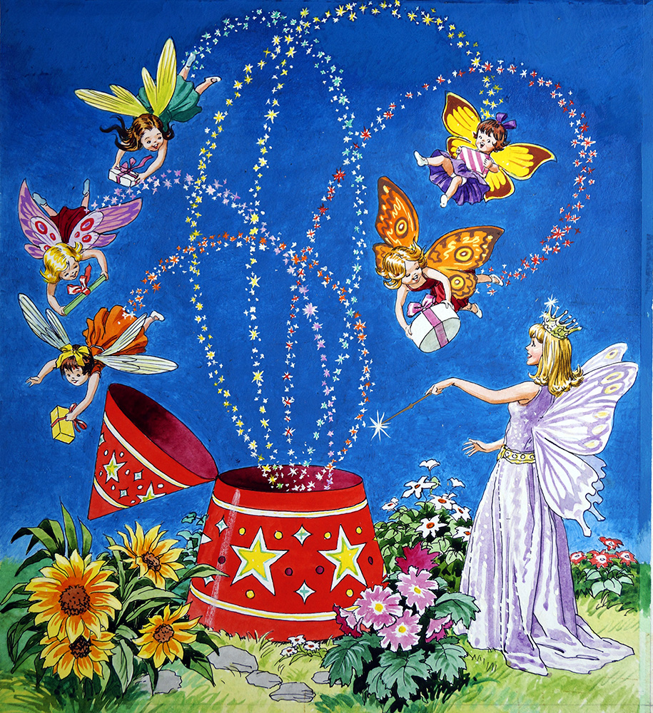 Fairy Gifts (Original) art by Jose Ortiz Art at The Illustration Art Gallery