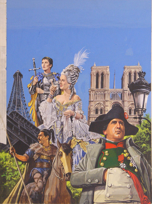 The Story of Paris - Look and Learn cover Painting (Original) (Signed) by Roger Payne at The Illustration Art Gallery