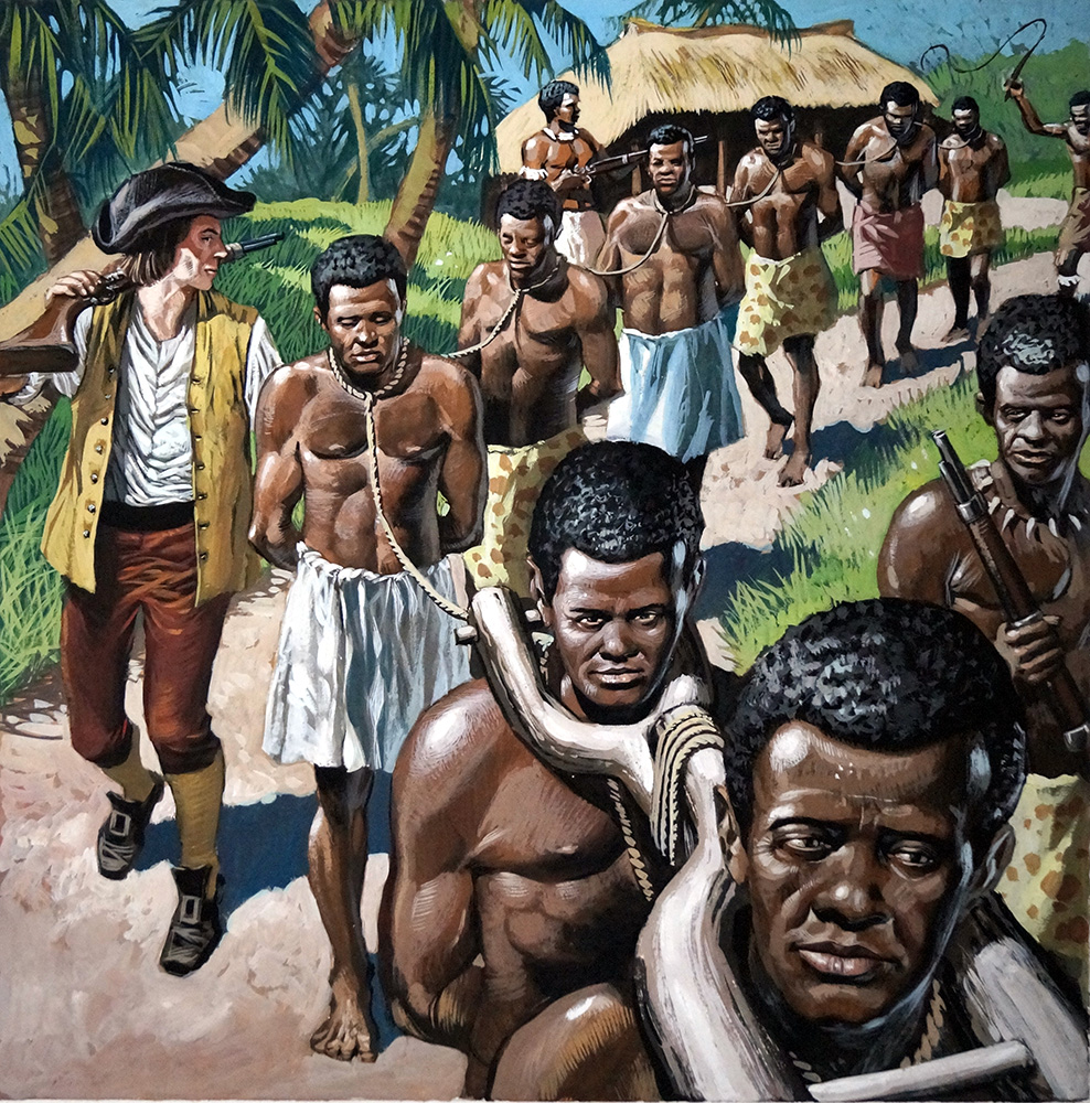 The Slave Trade (Original) art by British History (Payne) Art at The Illustration Art Gallery