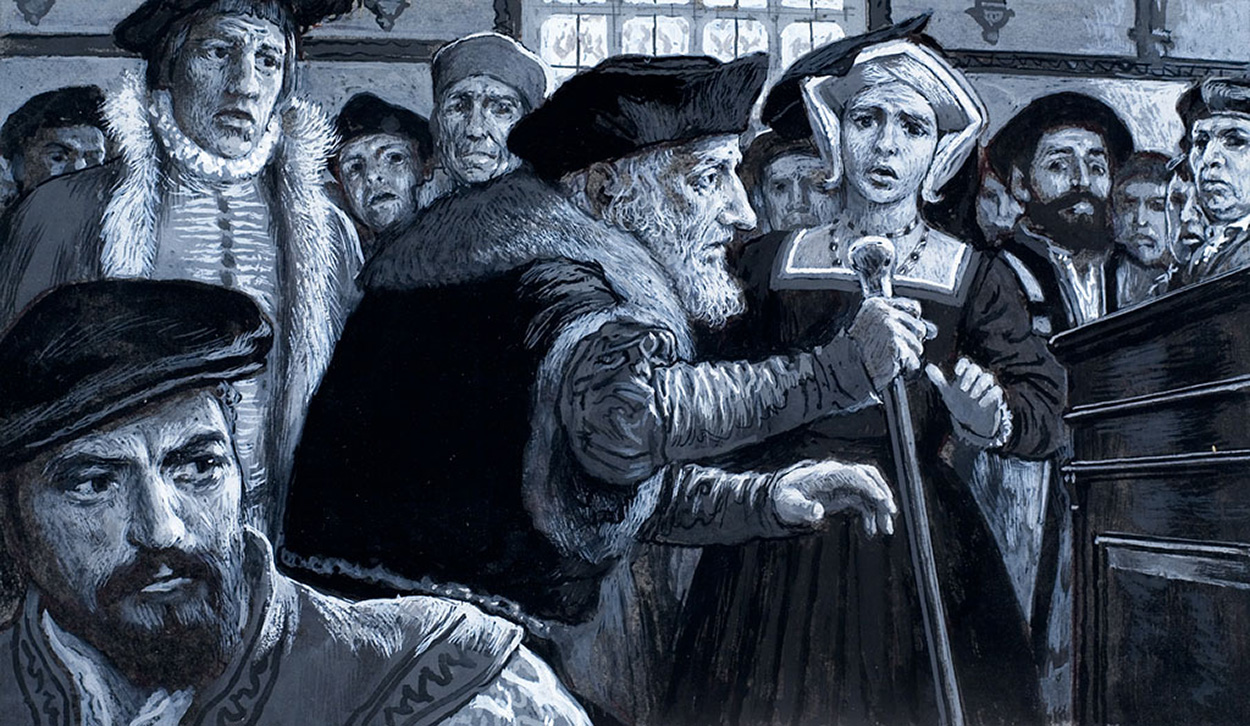 Sir Thomas More On Trial (Original) art by Ken Petts Art at The Illustration Art Gallery
