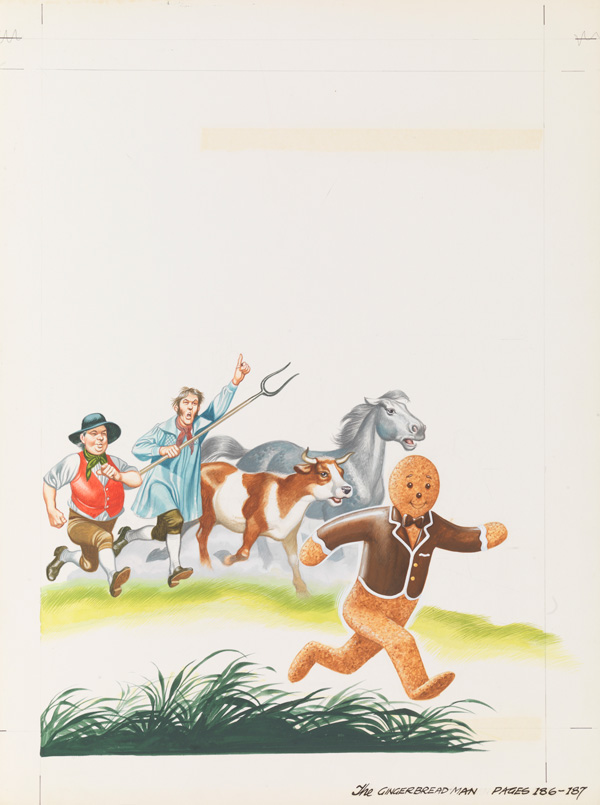 The Chase is on (Original) by The Gingerbread Man (Ron Embleton) at The Illustration Art Gallery