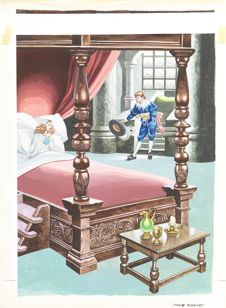 The Real Princess (Princess and the Pea) and a Special Visitor (Original) art by The Real Princess (Ron Embleton) at The Illustration Art Gallery