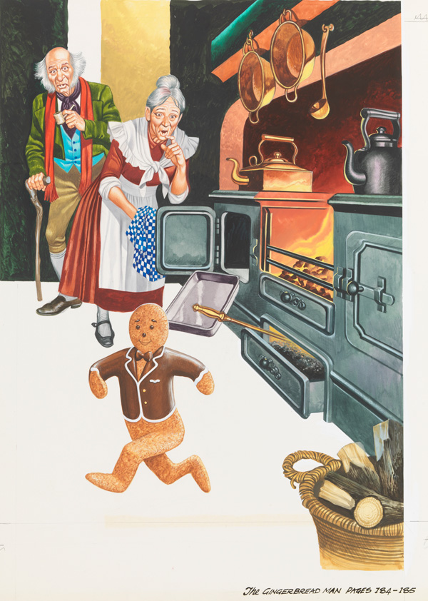 The Gingerbread Man is Born (Original) by The Gingerbread Man (Ron Embleton) at The Illustration Art Gallery