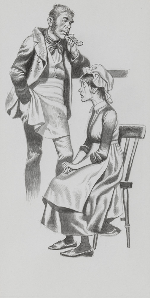 Little Dorrit - Poor Amy (Original) art by Charles Dickens (Ron Embleton) at The Illustration Art Gallery