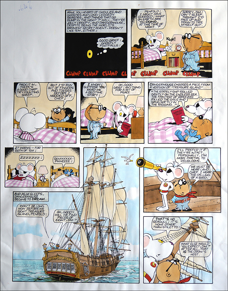 Danger Mouse - Pirate Ship (TWO pages) (Originals) art by Danger Mouse (Ranson) at The Illustration Art Gallery