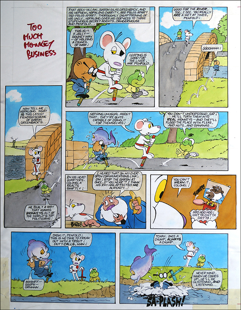 Danger Mouse - Something Fishy (TWO pages) (Originals) art by Danger Mouse (Ranson) at The Illustration Art Gallery