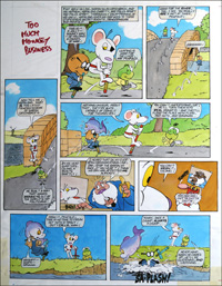 Danger Mouse - Something Fishy (TWO pages) art by Arthur Ranson