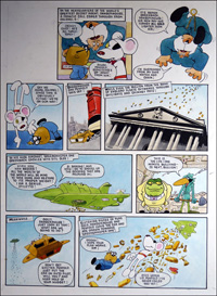Danger Mouse - Anti-Gravity Gold (TWO pages) art by Arthur Ranson