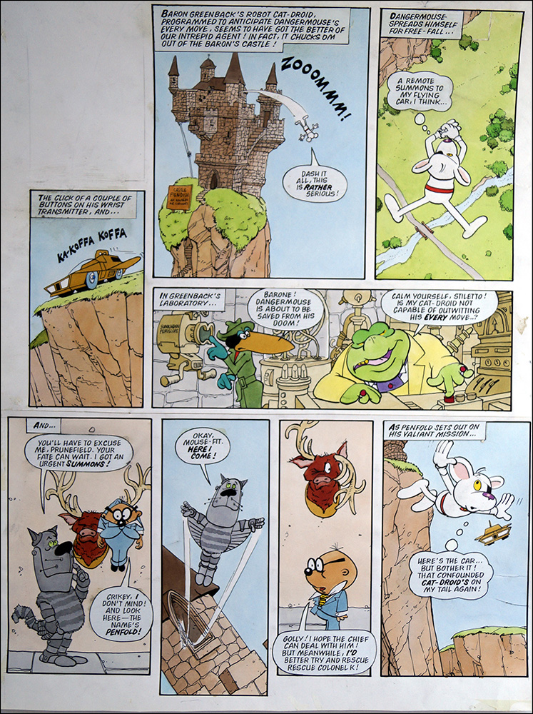 Danger Mouse - High Castle (TWO pages) (Originals) art by Danger Mouse (Ranson) at The Illustration Art Gallery